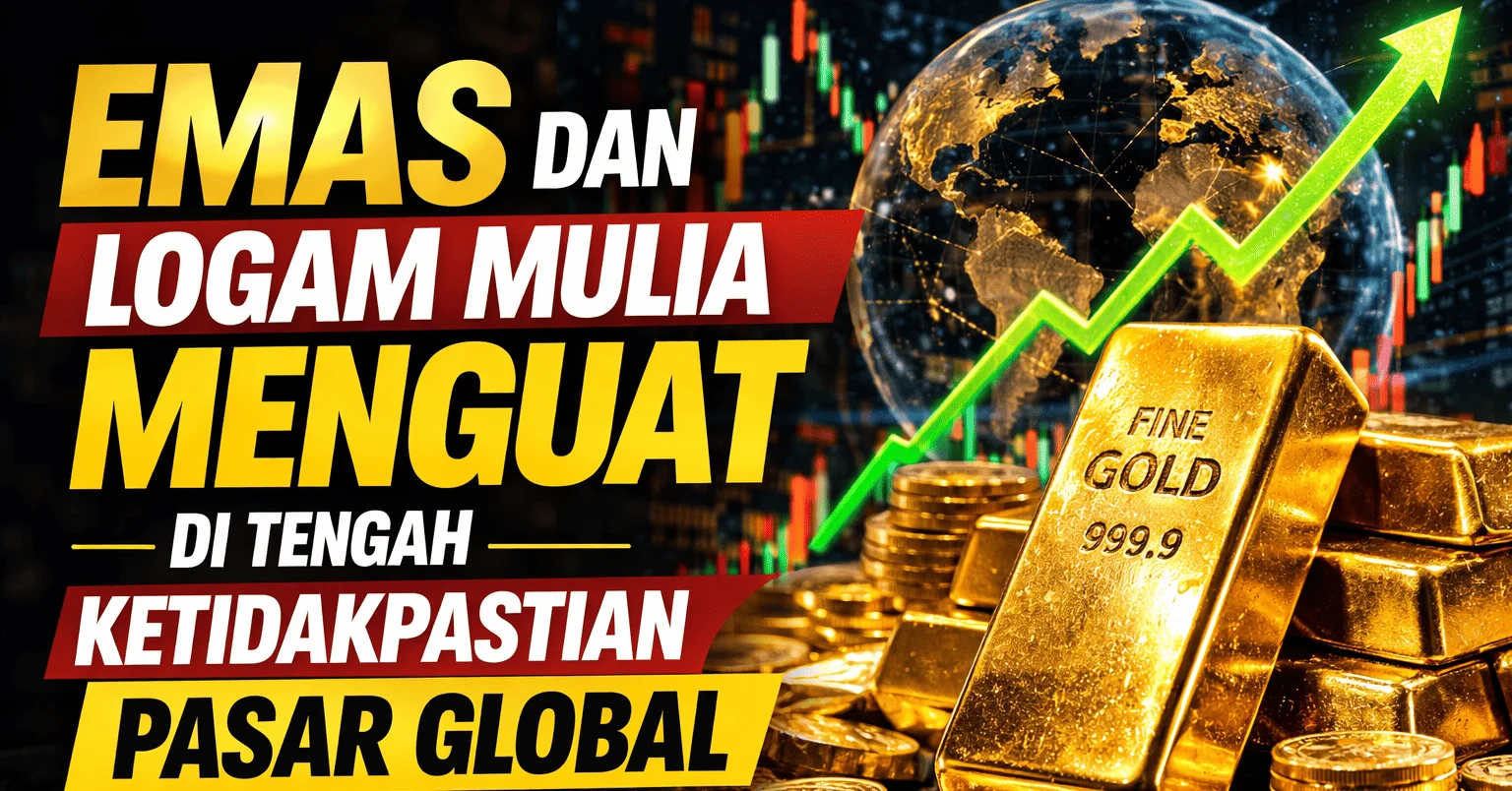 Emas Menguat di Tengah Ketidak pastian Pasar Global